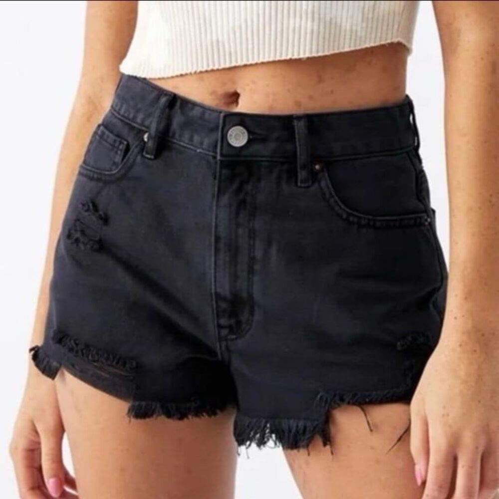 Pacsun high rise distressed festival shorts